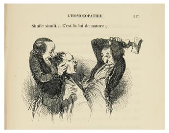 DAUMIER, HONORÉ.  Fabre, François. Némésis Médicale Illustrée.  2 vols. in one.  1840